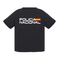 Camiseta negra baby POLICIA NACIONAL