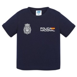 Camiseta azul baby POLICIA NACIONAL
