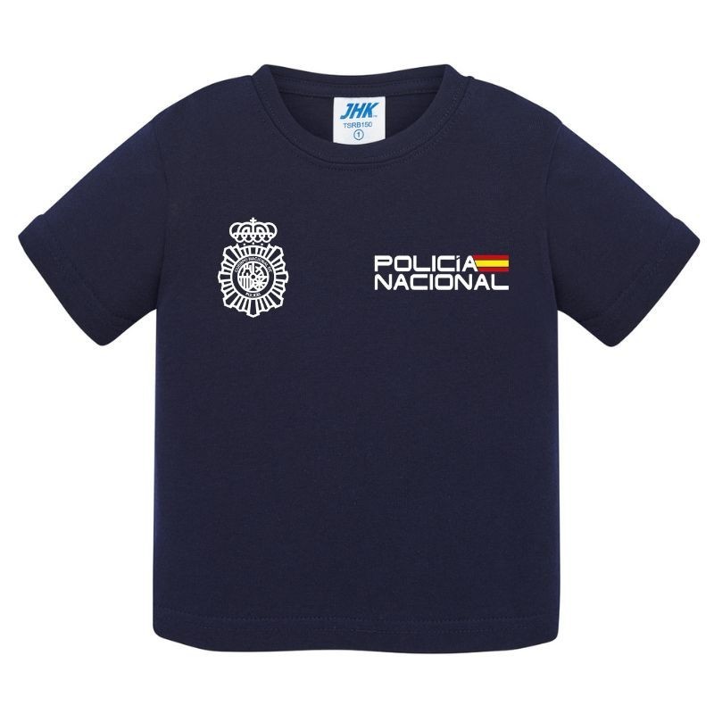 Camiseta azul baby POLICIA NACIONAL