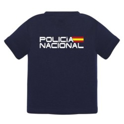 Camiseta azul baby POLICIA NACIONAL