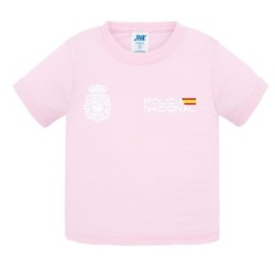 Camiseta rosa baby POLICIA NACIONAL