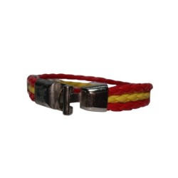 Pulsera bandera de España con cierre