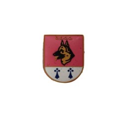 Parche pequeño guías caninos rosa