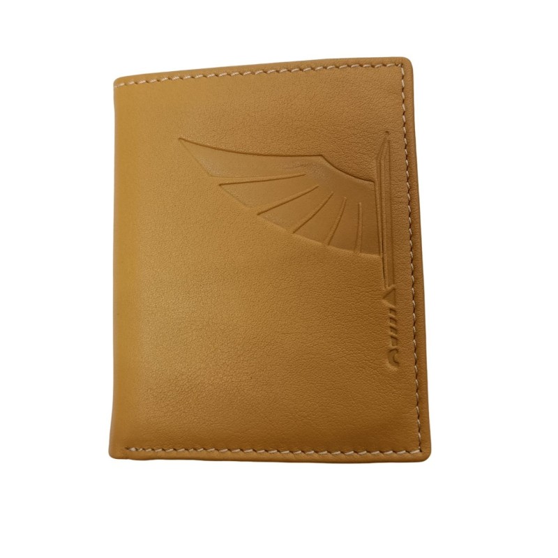 Cartera piel de Ubrique color mostaza