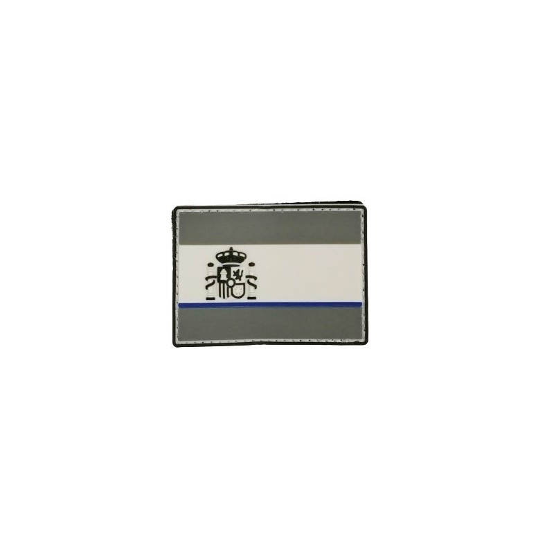 Parche Bandera España "La delgada linea azul" Goma...