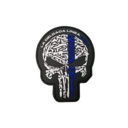 Parche Punisher “LA DELGADA LÍNEA AZUL” Goma P.V.C...