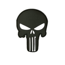 Parche Punisher Negro Goma P.V.C.