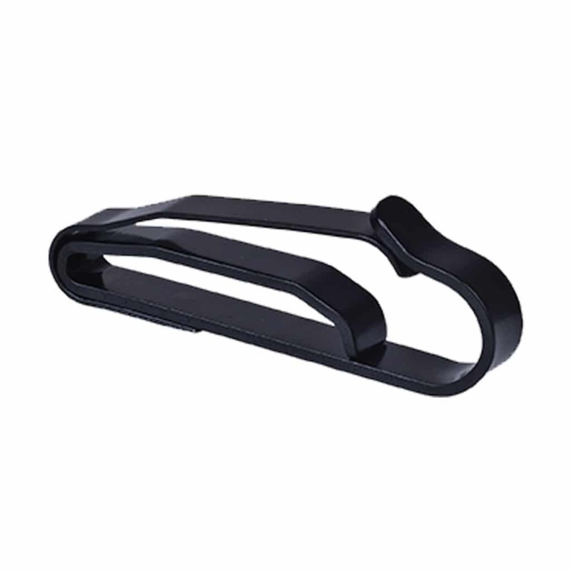 Mosquetón metalico negro