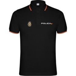 Polo Policía Nacional Negro/Azul