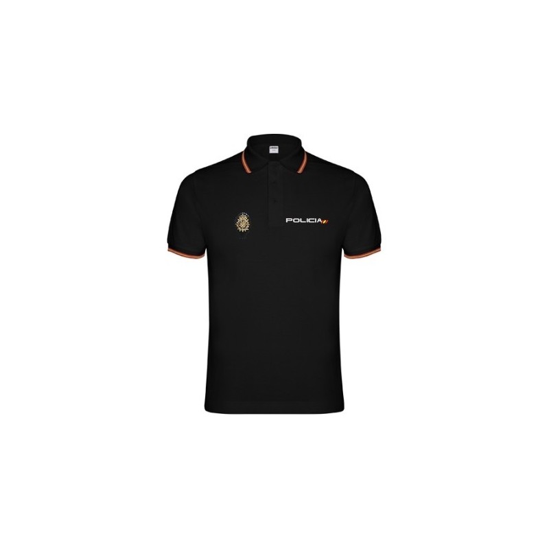 Polo Policía Nacional Negro/Azul