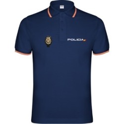Polo Policía Nacional Negro/Azul