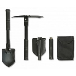 Pala supervivencia negra 40 cm 33794