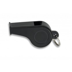 Silbato plástico negro con anilla (5cm)33030