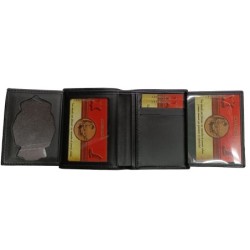 Cartera tipo libro porta placa carnet