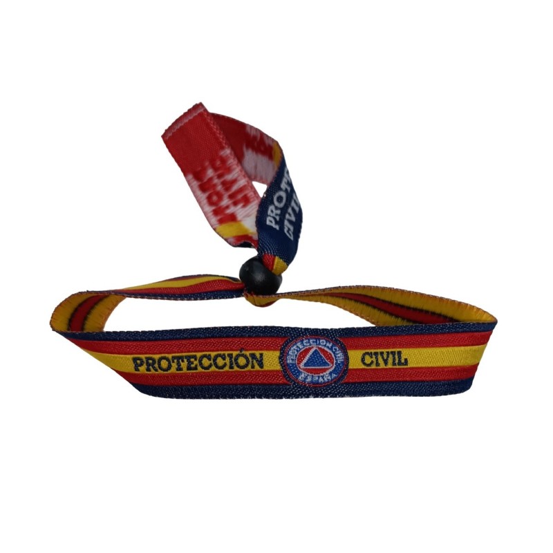 Pulsera de tela Protección civil