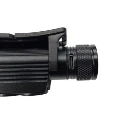 Linterna para chaleco LED Metálica Multimodo con Carga USB-C