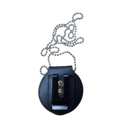 Porta palca de piel redonda