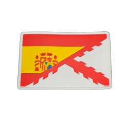 PARCHE CRUZ DE BORGOÑA Y BANDERA DE ESPAÑA