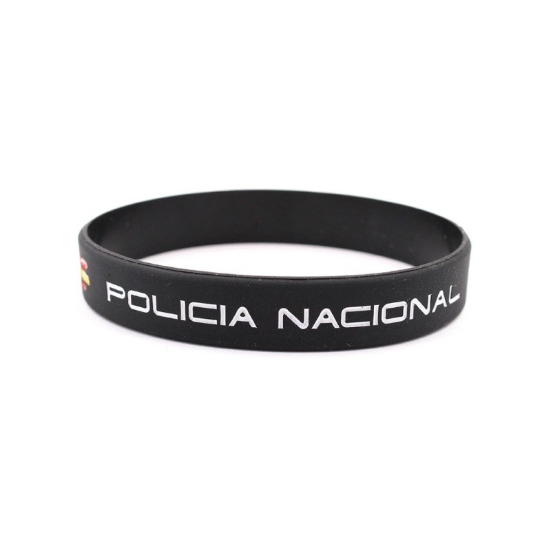 PULSERA GOMA POLICIA NACIONAL