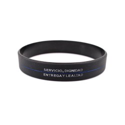 PULSERA GOMA POLICIA NACIONAL