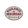 PLACA PVC VIGILANTE SEGURIDAD CON NUMERO
