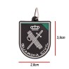 LLAVERO  PVC GUARDIA CIVIL NEGRO