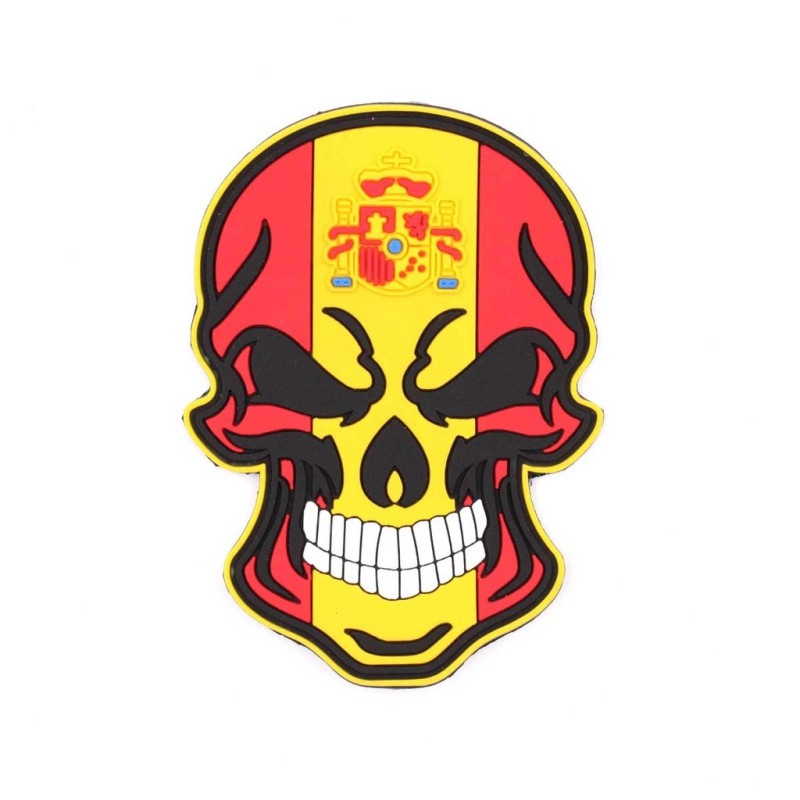 PARCHE CALAVERA BANDERA CONSTITUCIONAL ESPAÑA