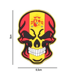 PARCHE CALAVERA BANDERA CONSTITUCIONAL ESPAÑA