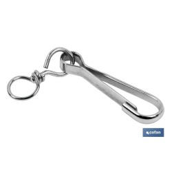 MOSQUETON NIQUELADO 50 MM