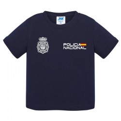 Camiseta azul baby POLICIA...