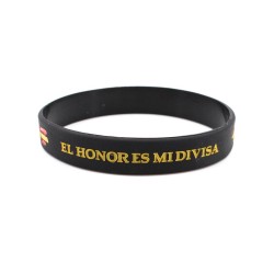 PULSERA PVC GUARDIA CIVIL NEGRA
