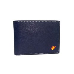 CARTERA PORTA PLACA AZUL + BANDERA