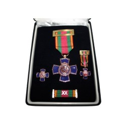 ESTUCHE COMPLETO MEDALLA DEDICACIÓN POLICIAL 20 AÑOS