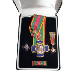 ESTUCHE COMPLETO MEDALLA DEDICACIÓN POLICIAL 30 AÑOS ENCOMIENDA