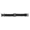 PULSERA PARACORD NEGRA CON BRÚJULA